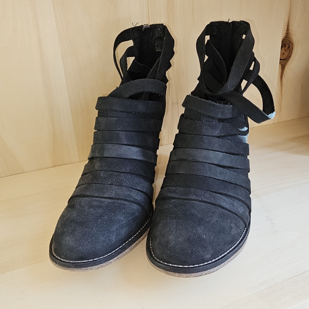 Free People Suede Bootie Size 39 Size 9 - Picture 2 of 9